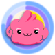 Joyo app icon — a pink mascot